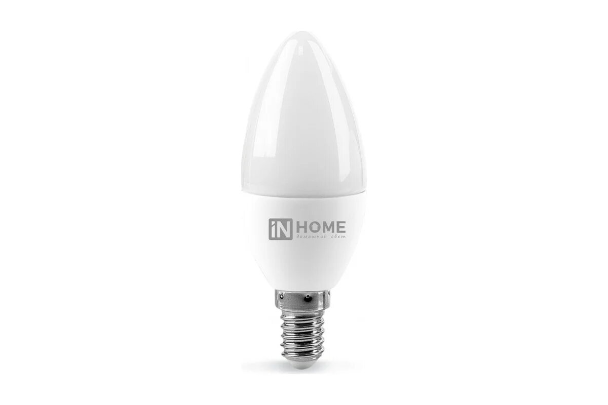 Лампа светодиодная LED-СВЕЧА-VC 8Вт 230В Е14 6500К 760Лм IN HOME