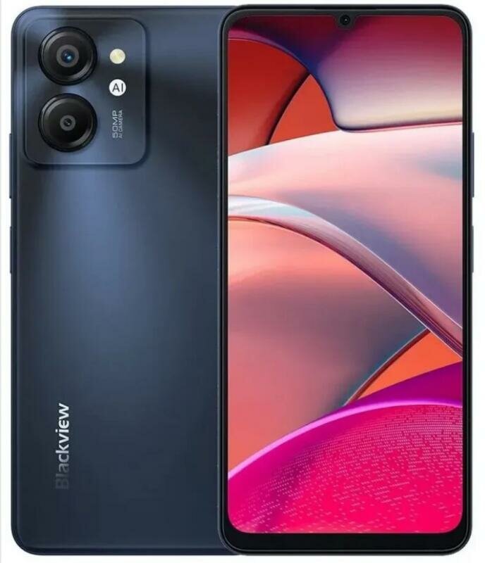 Смартфон Blackview Color 8, 8/256Gb, 6000 mAh, Black (Черный)