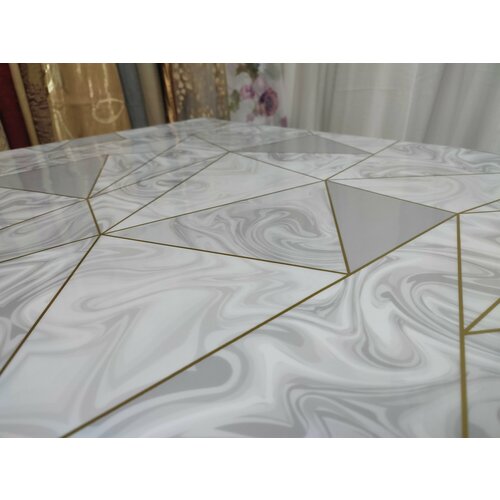 Силиконовая скатерть на стол 60х80 гибкое стекло мрамор