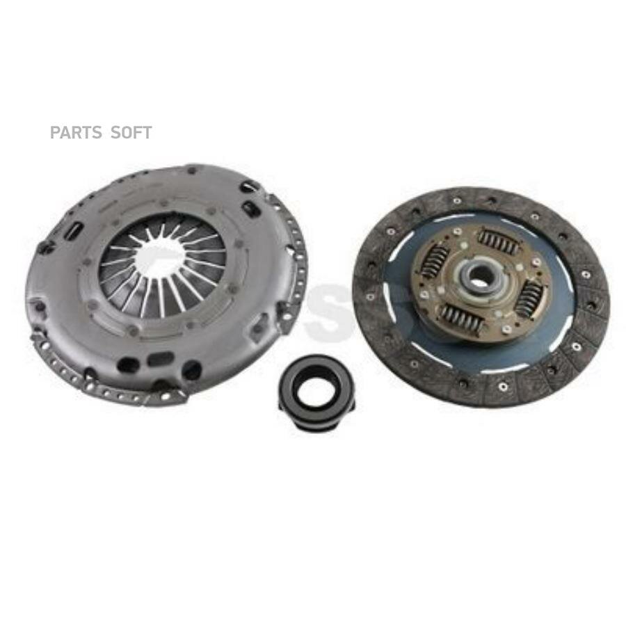 74463 OSSCA Комплект сцепления с выжимным подшипником-228mm / VW Beetle, Caddy-IV, CC B7, Eos, Golf Plus-V, Golf-V/VI, Jetta-III/IV, Passat B6/B7, Touran 1.4 TSI 06~