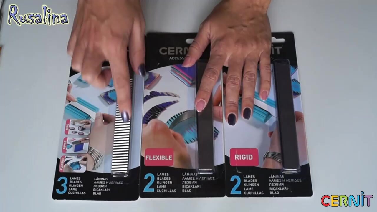 Лезвия для пластики гибкие, 2 шт, 14 см, металлические, Cernit — фото 1