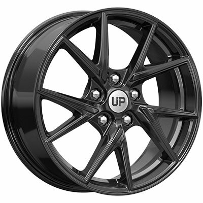 Литой колесный диск Wheels UP Up105 7xR17 PCD5x108 DIA63.35 ET48 Черный глянцевый