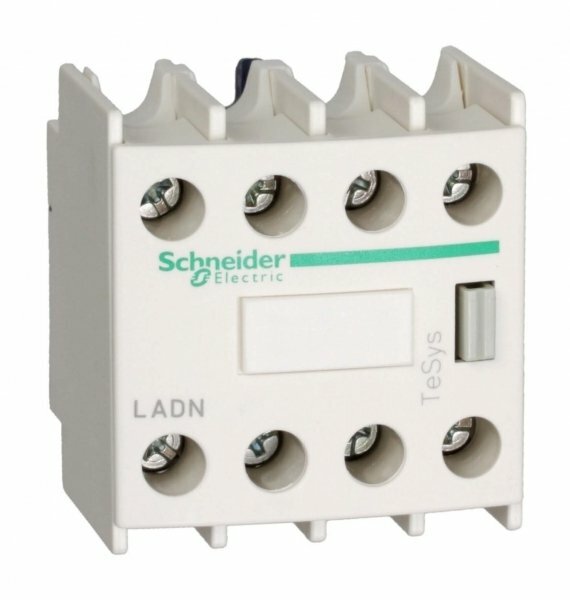Schneider Electric Contactors D Telemecanique Контакт дополнительный фронтальный 4НО для контакторов cерии D, LADN40