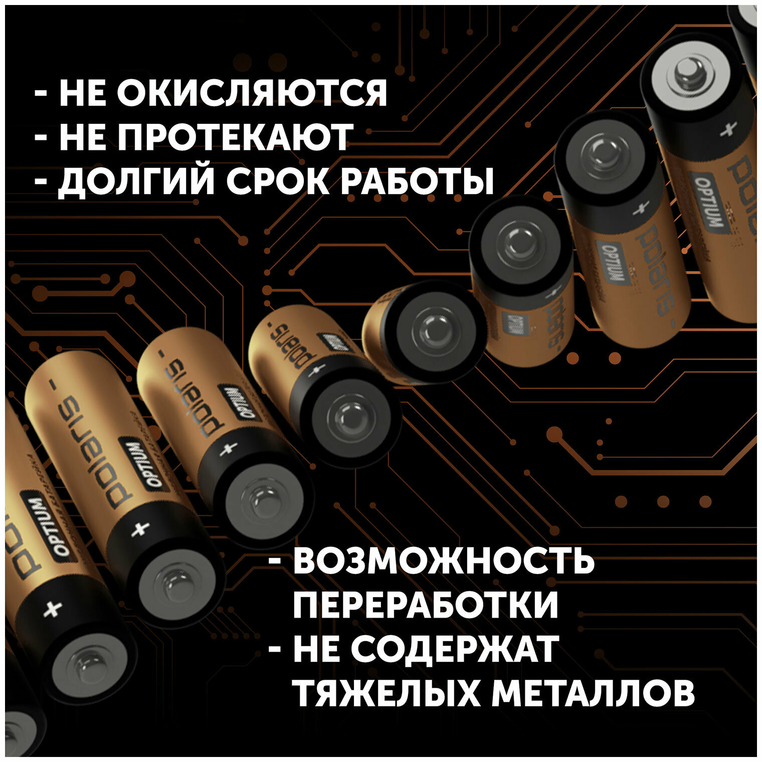 Батарейка Polaris PB ААА (12 шт.) OPTIUM — фото 1