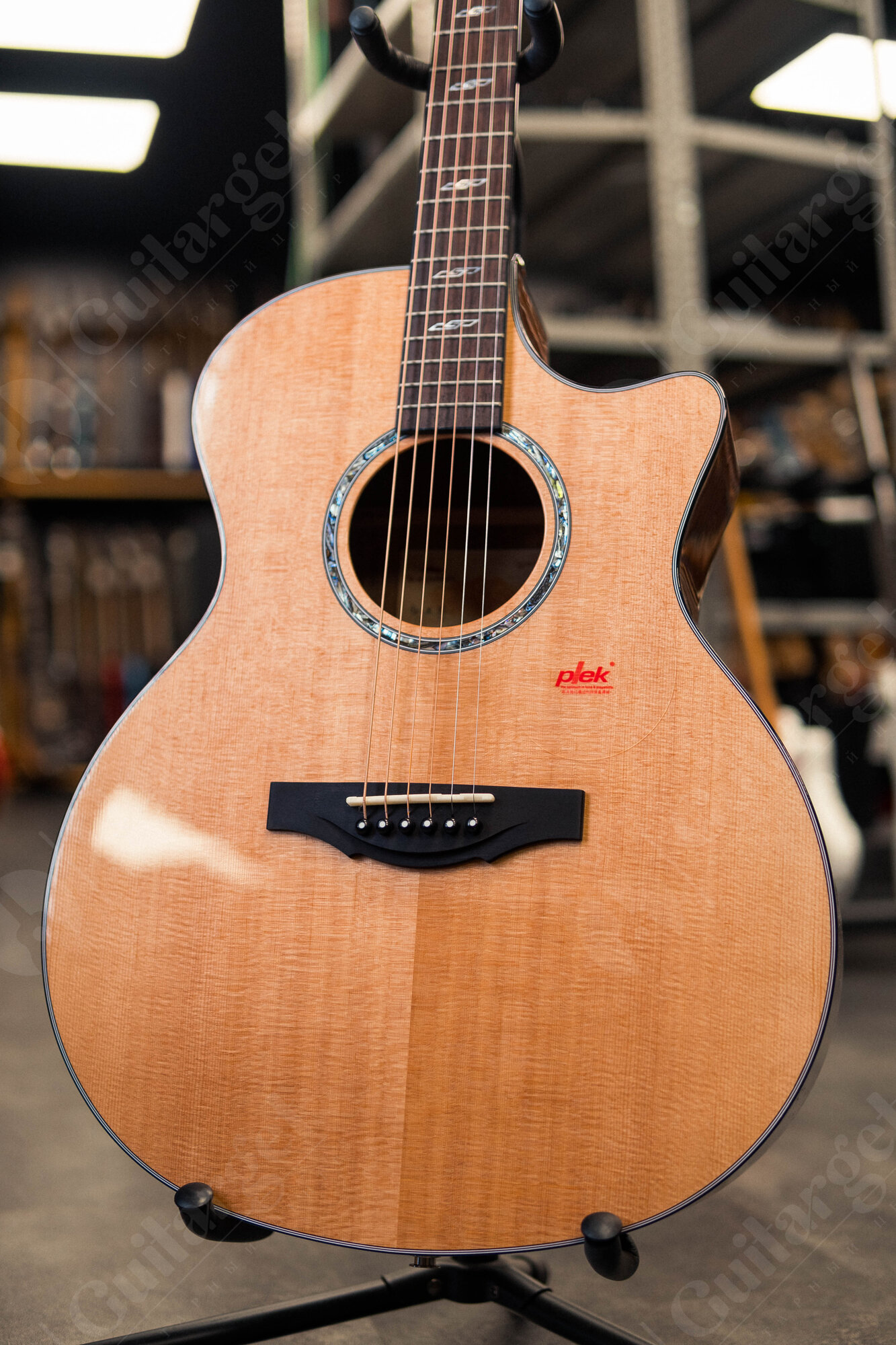 Трансакустическая гитара Kepma F2SE GA NAT с чехлом — фото 1