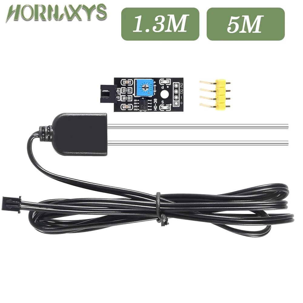 Модуль датчика влажности почвы 3,3-12В, 5m line module