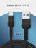 Зарядный кабель USB to Type-C Rosco, быстрая зарядка 65W, в нейло...