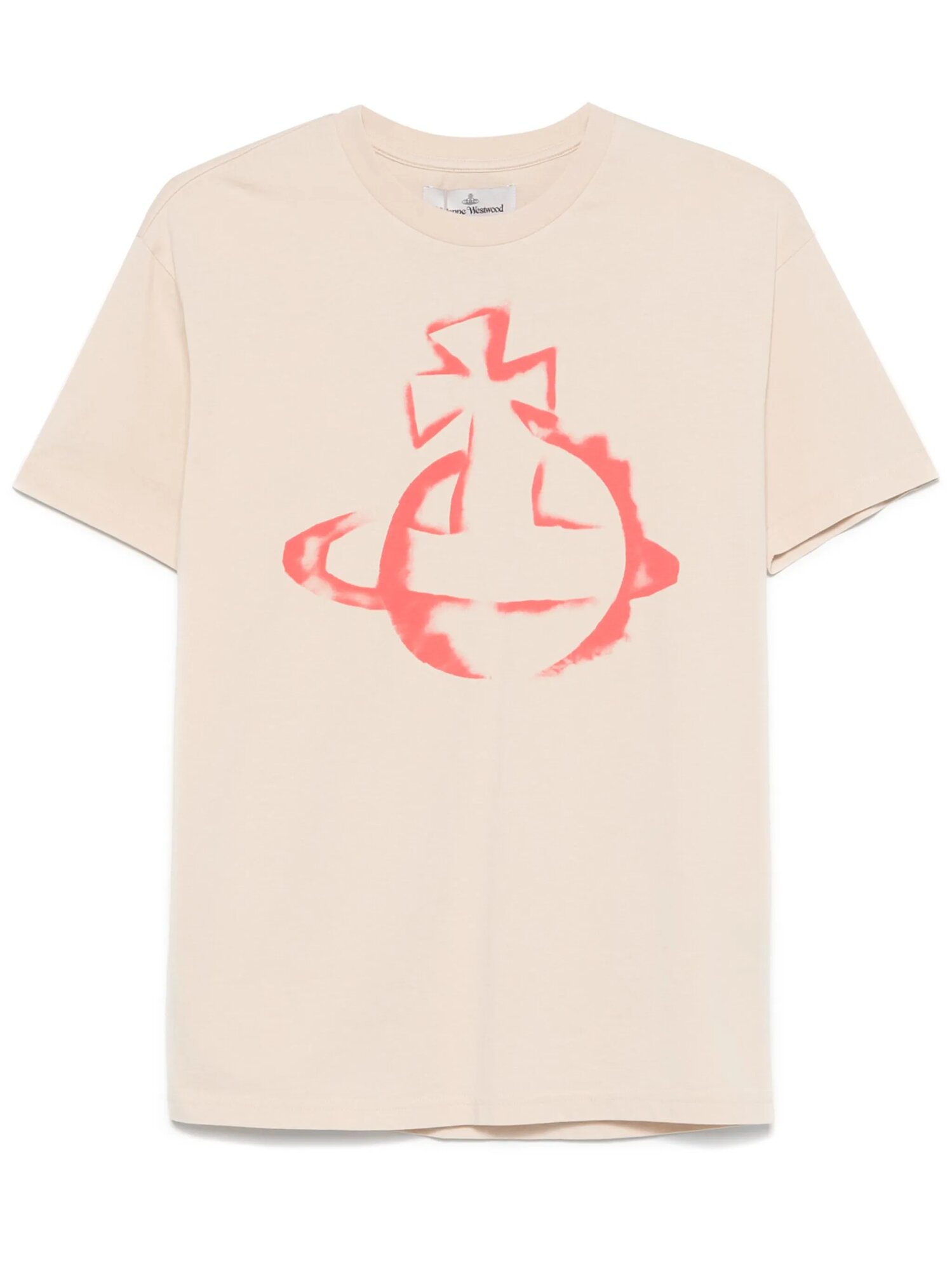 Футболка Vivienne Westwood Stencil Orb Classic, размер M, бежевый