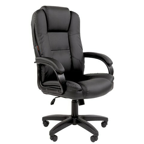 Кресло офисное Chairman 7158667 CH 600 LT, экокожа, черное