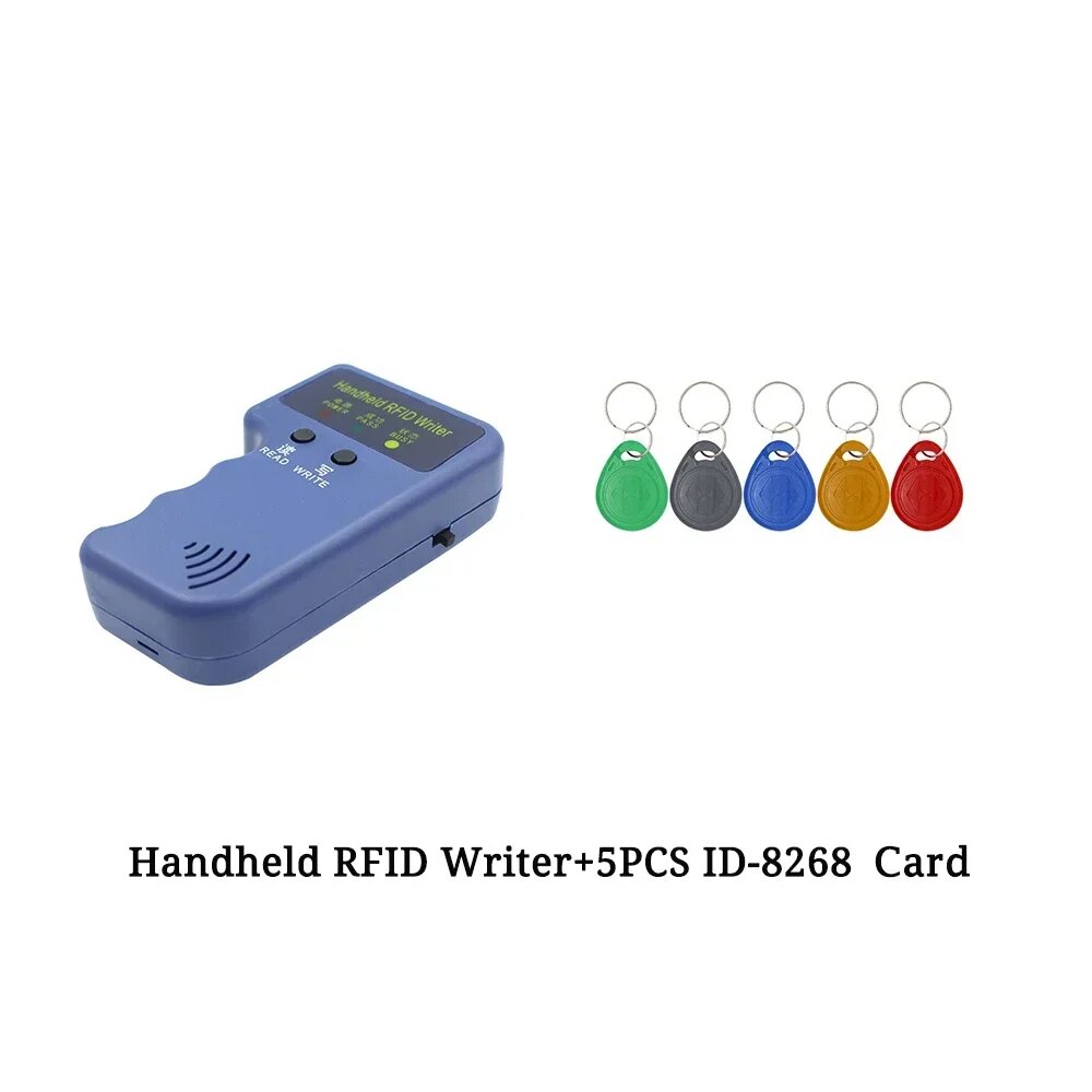 ICANING 125Khz RFID Duplicator Card Reader, with 5PCS ID card