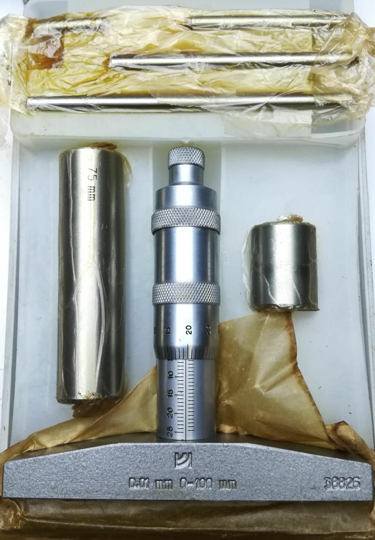 Глубиномер микрометрический ГМ-100 Кл-1 т/с (0,01) "КИ" — фото 1