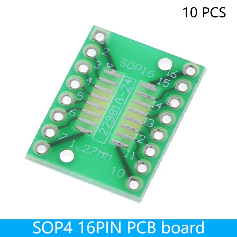 Комплект плат SMD Turn To DIP 10 шт, 10pcs 16PIN SOP4