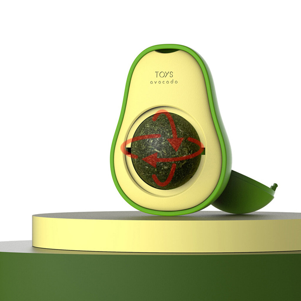 Игрушка для дрессировки "Авокадо", с кошачьей мятой, для кошек