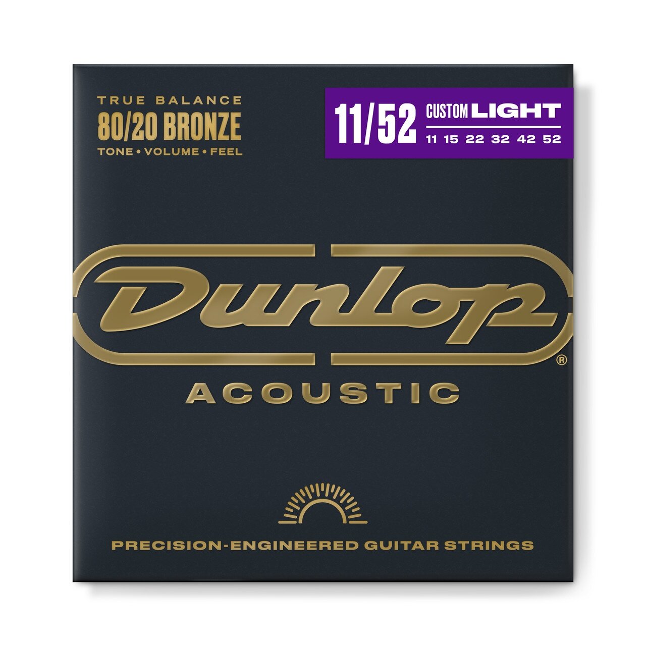 Струны для акустической гитары Dunlop Bronze 80-20 DAB1152 11-52