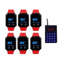 Беспроводная система вызова BYHUBYENG, 6 Watch 1 Keypad