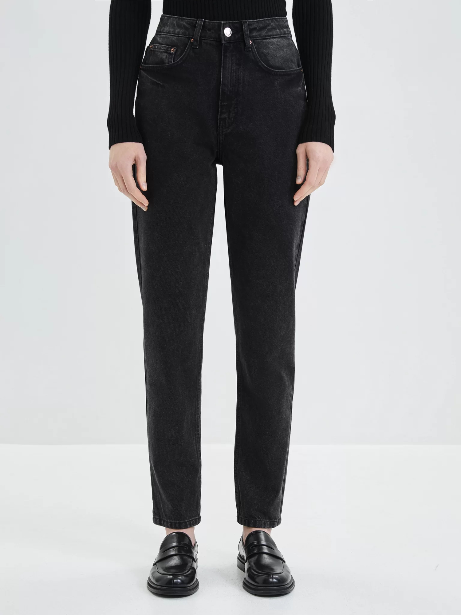 Брюки скинни  1, размер 46, угольный — фото 1