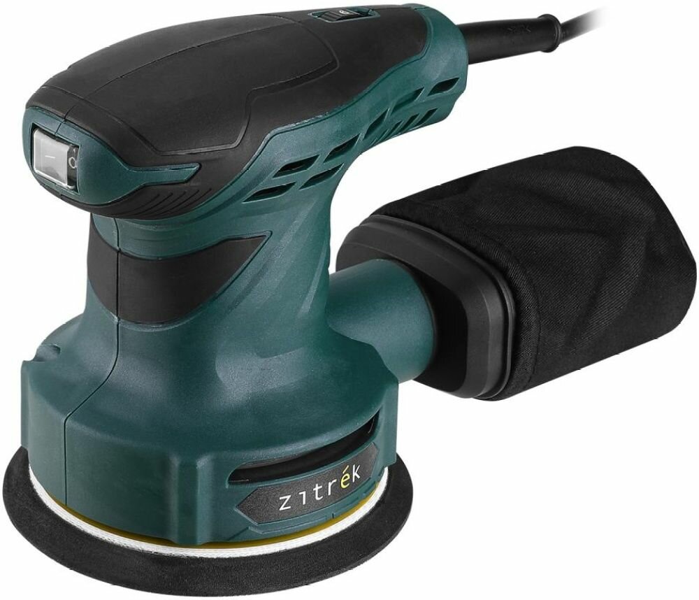 Шлифмашина эксцентриковая Zitrek ZKG450-125 085-1050, зеленая