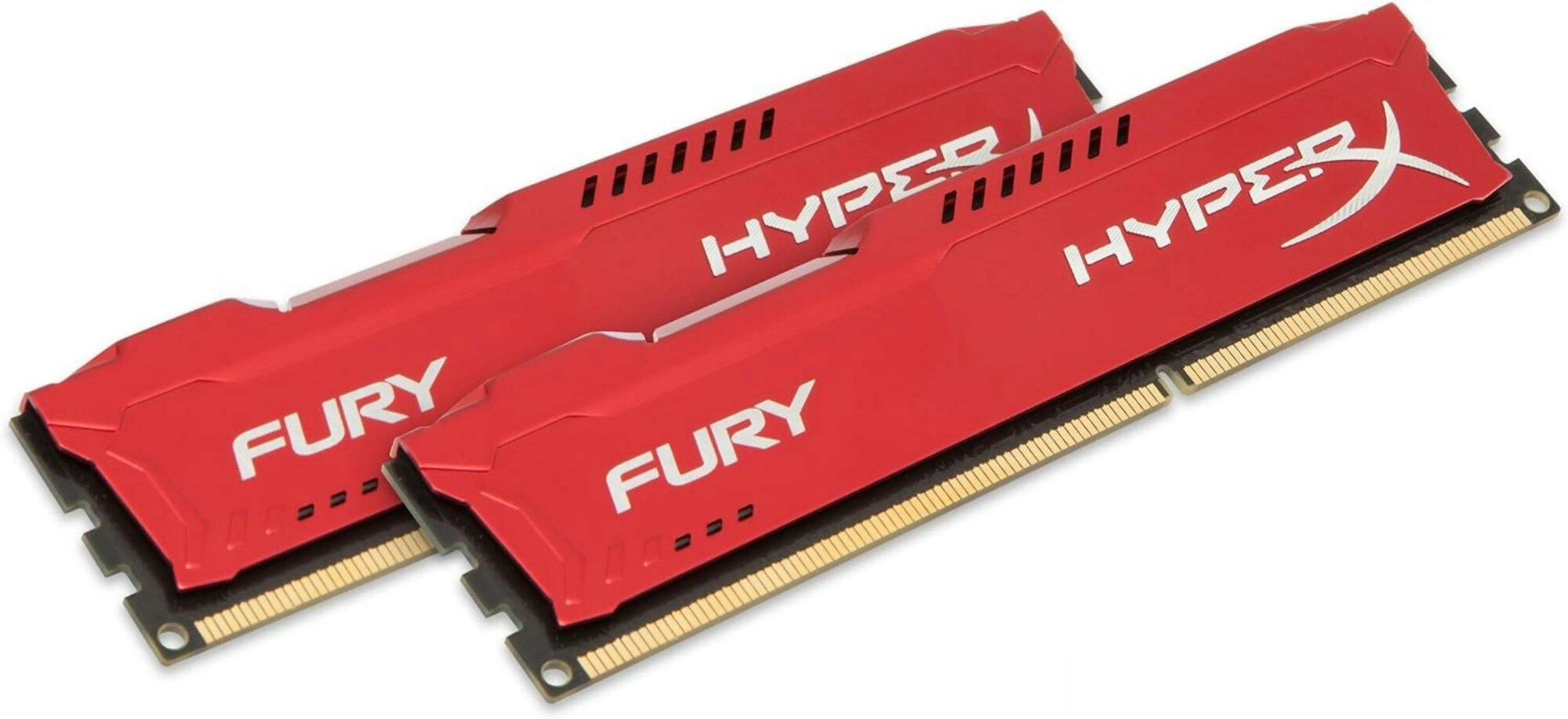 Оперативная память DDR3 1600 8gbх2 HyperX FURY, красный / CL10 / HX316C10FK2/16 — фото 1