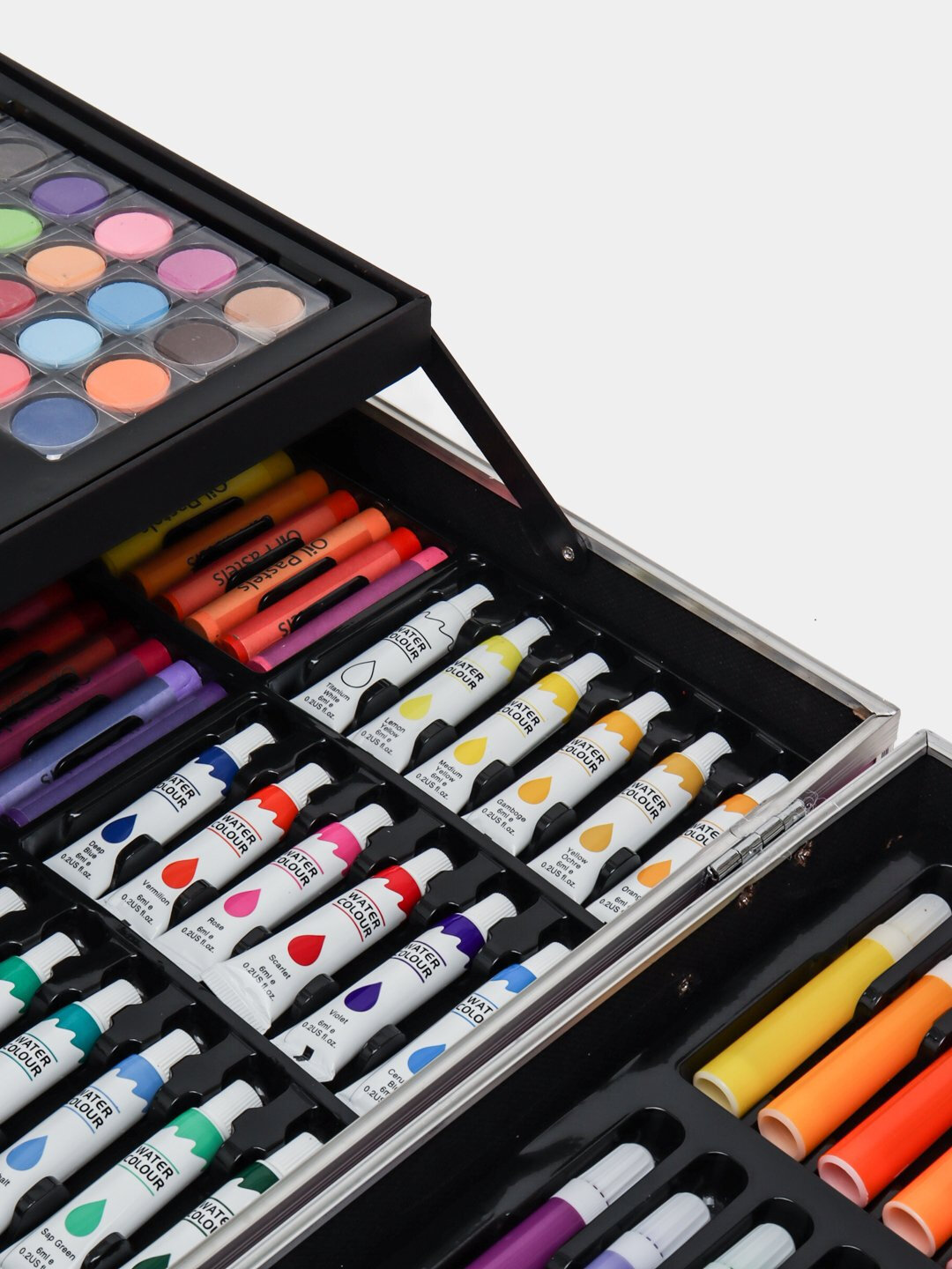 Набор для рисования и творчества: маркеры, фломастеры, краски, в подарочном кейсе — фото 1