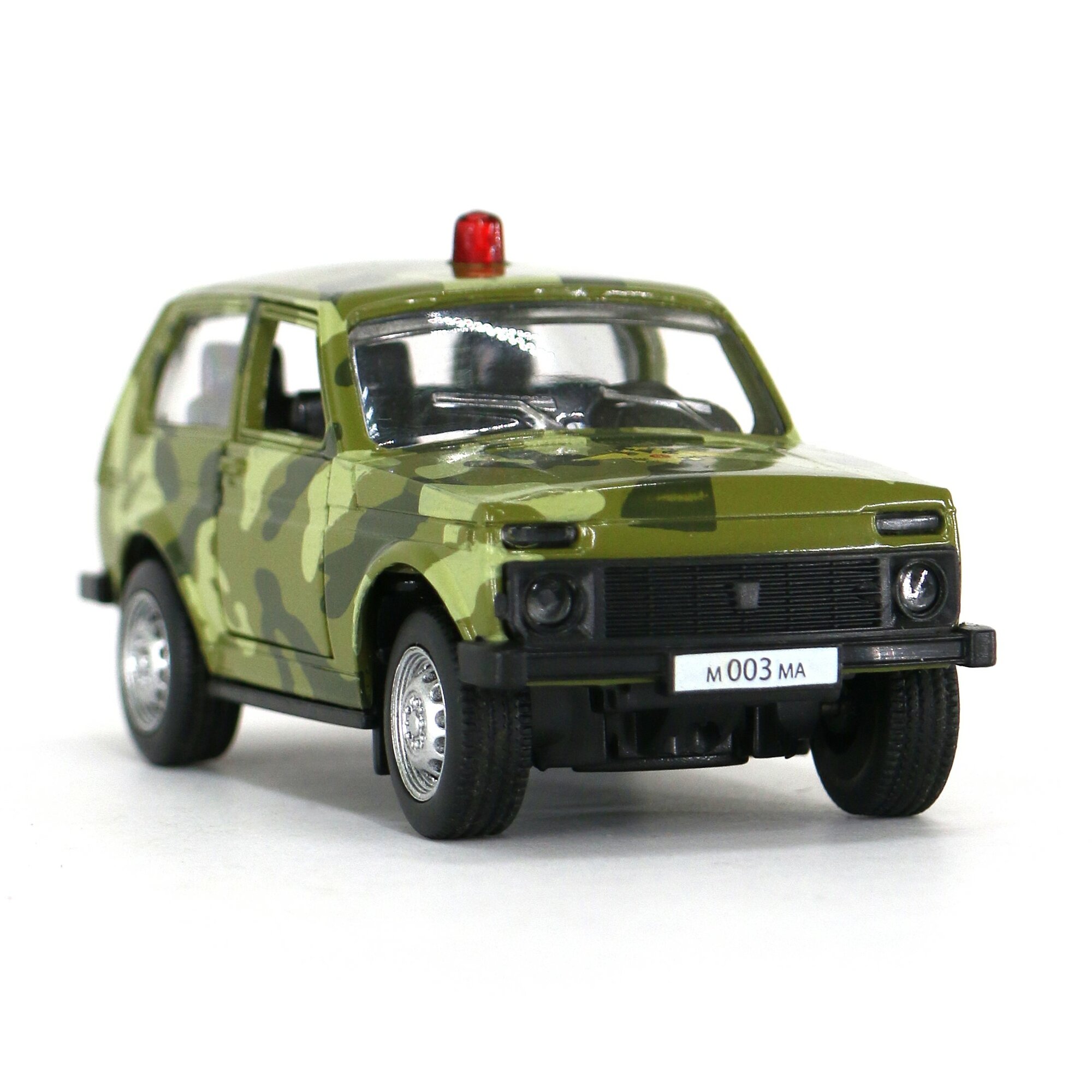 Игрушечный инерционный автомобиль "Военный внедорожник Нива" масштаб 1:50 PLAY SMART 6400C