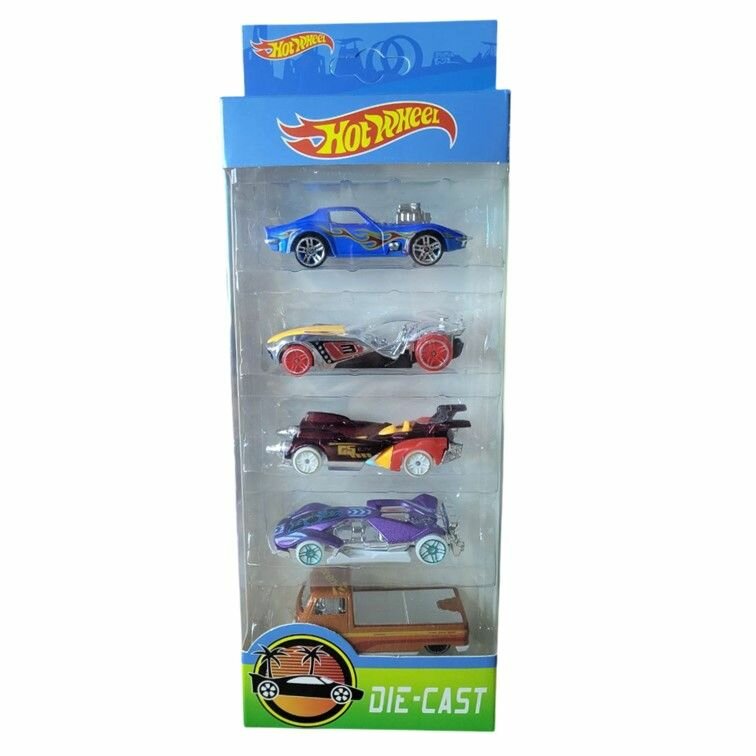 Набор машинка металлическая игрушка коллекционная модель 1:64 5 шт.