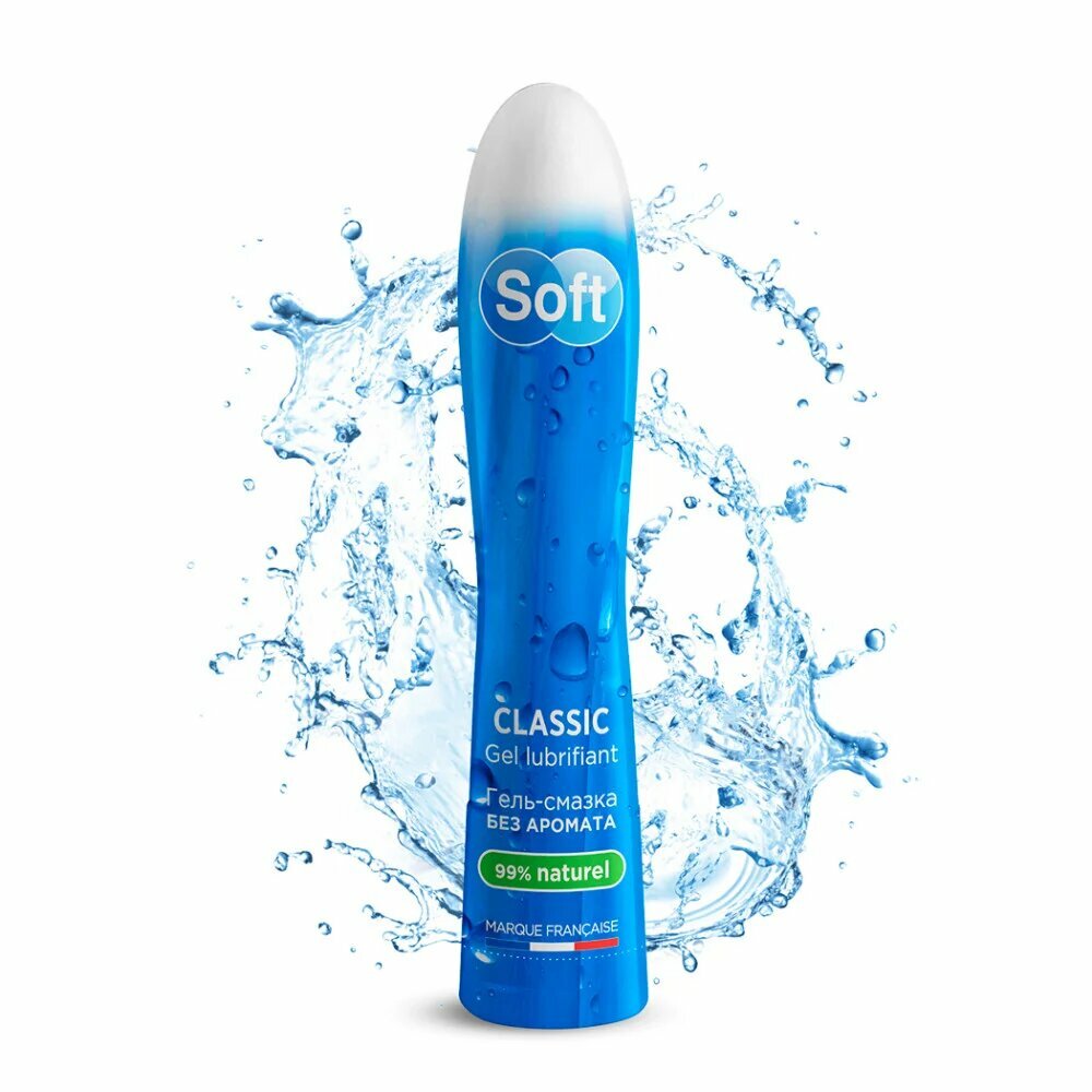 SOFT CLASSIC гель-смазка 80 мл. на водной основе, смазка, массажный гель, лубрикант