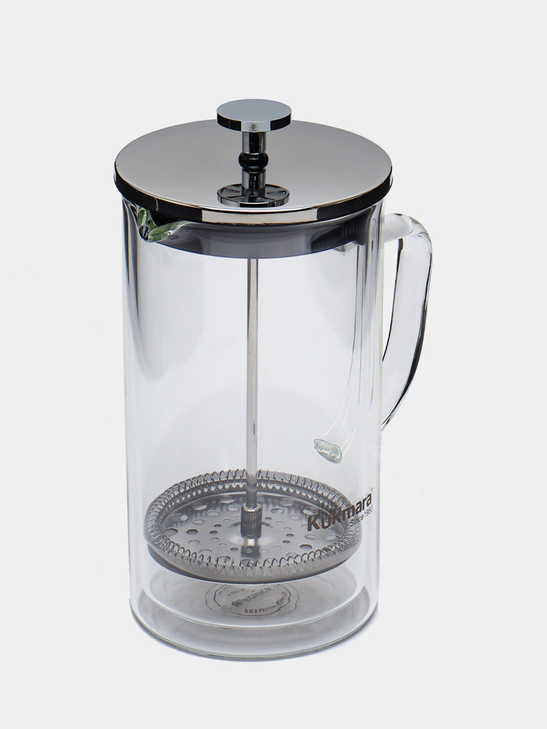 Стеклянный чайник Kukmara French Press 1 л, для заваривания чая и приготовления кофе — фото 1