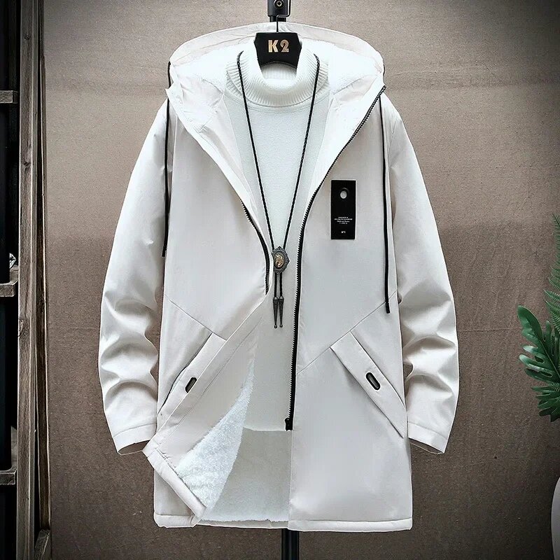 Тренчкот, размер 4XL, белый