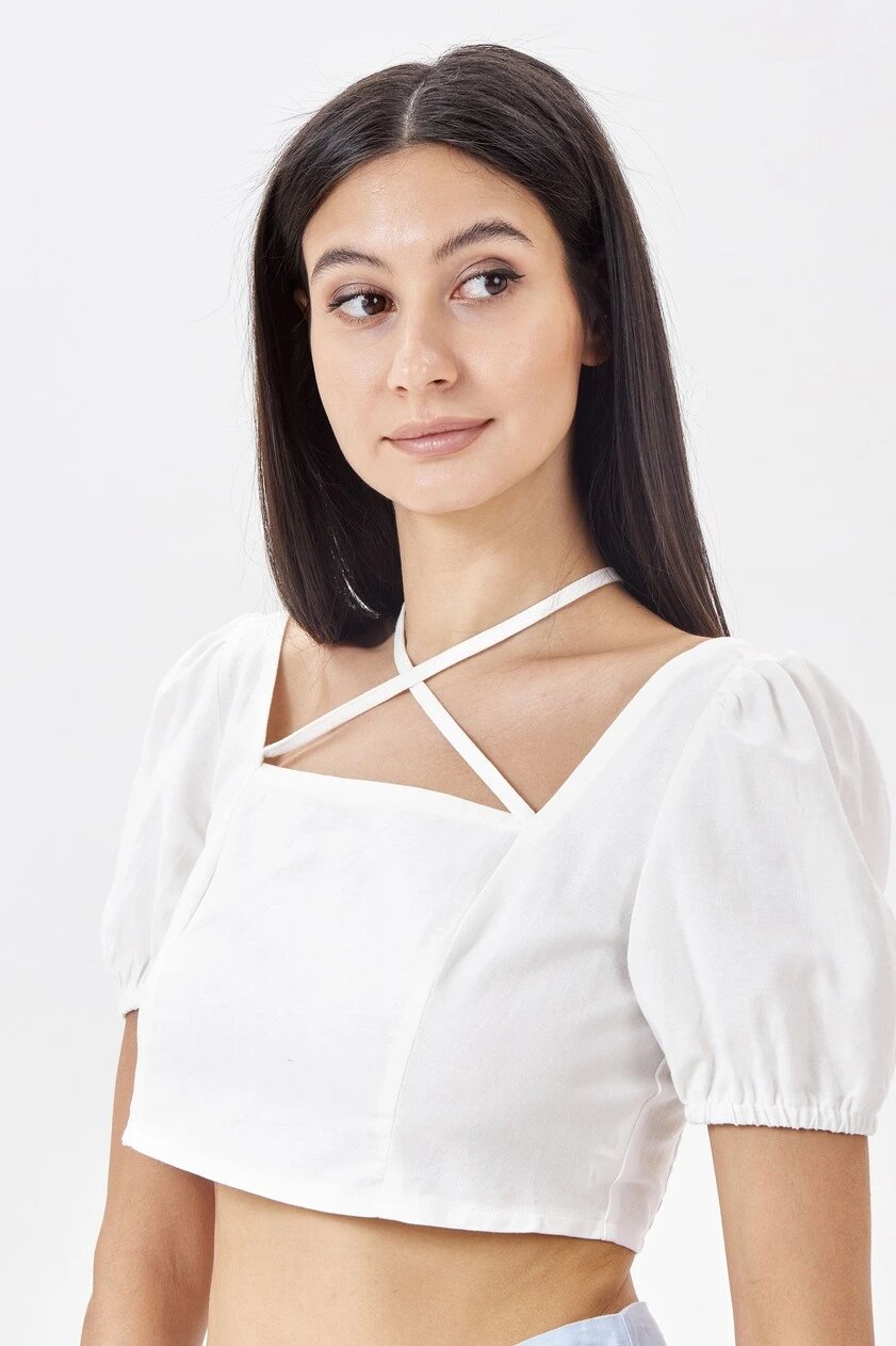 Блуза Selfie, размер XS, белый — фото 1
