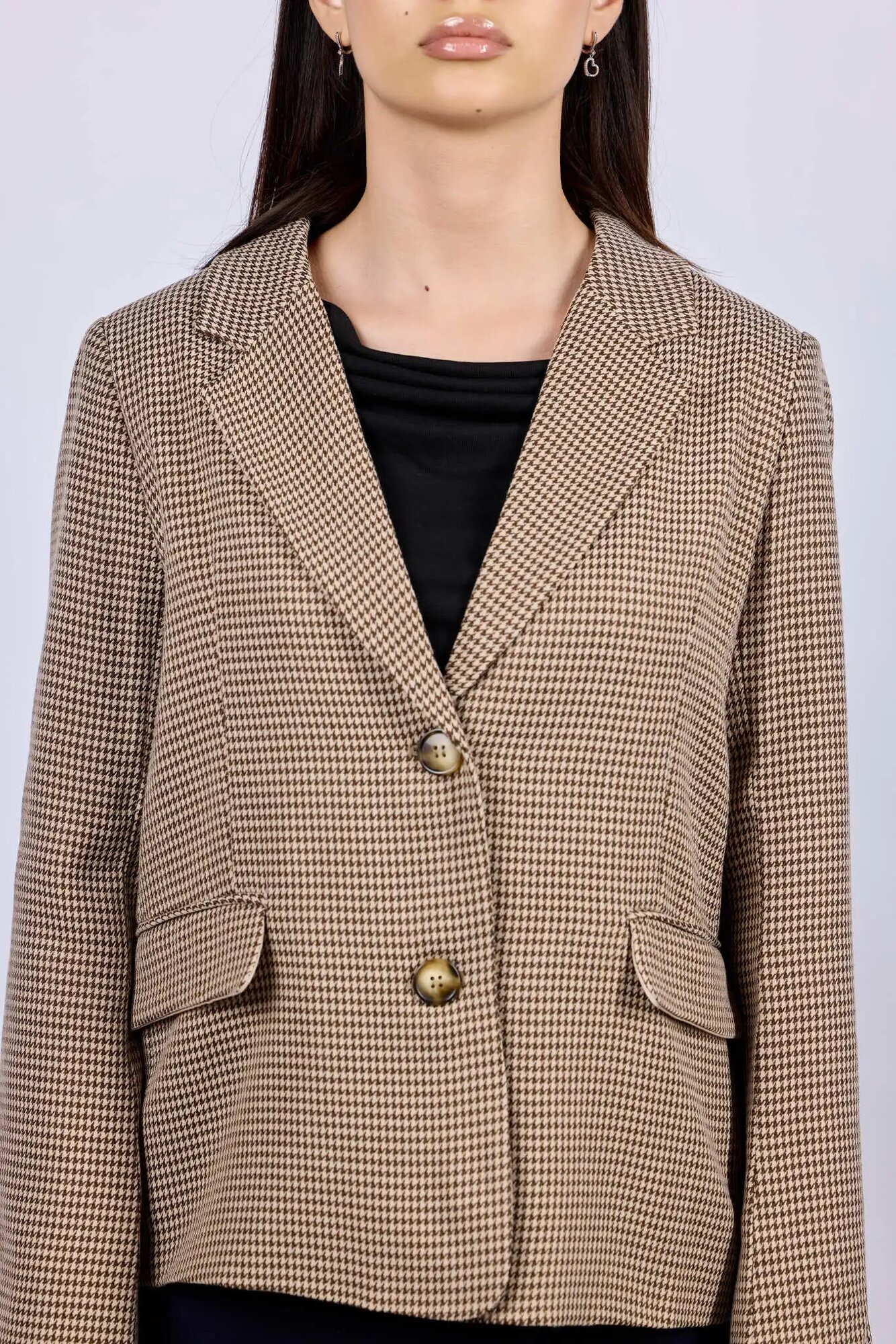 Пиджак Selfie, размер S, коричневый — фото 1