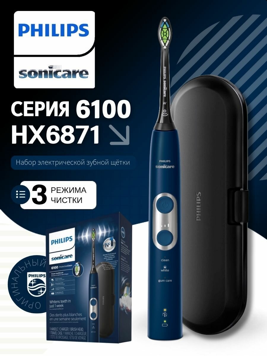 Sonicare ProtectiveClean 6100 Hx6871, Отличный уход за дёснами