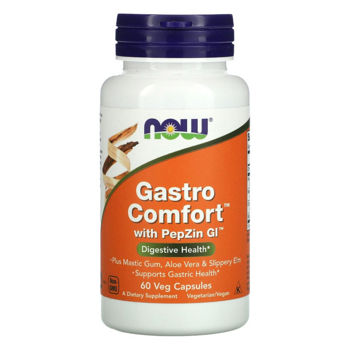 NOW Gastro Comfort whit PepZin GI, 60 капс.