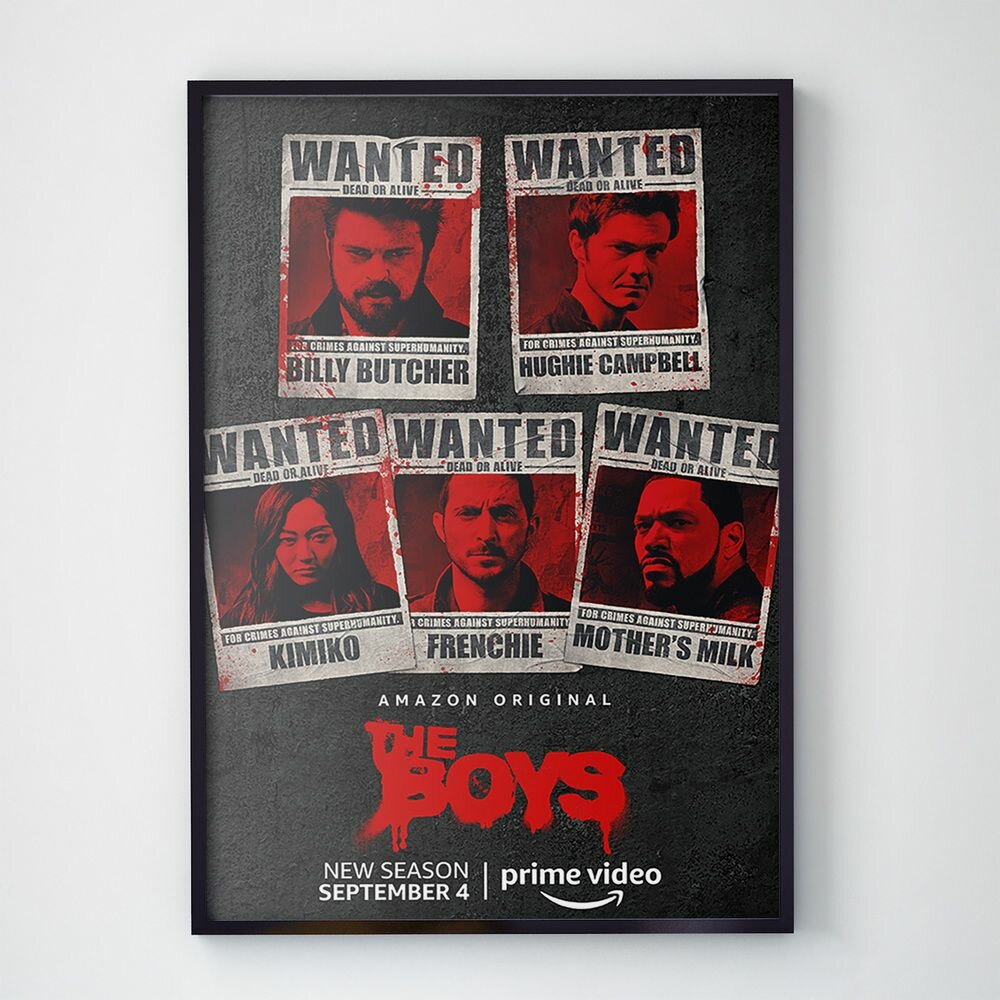 Плакат, постер Пацаны, the Boys на бумаге, размер 21х30см