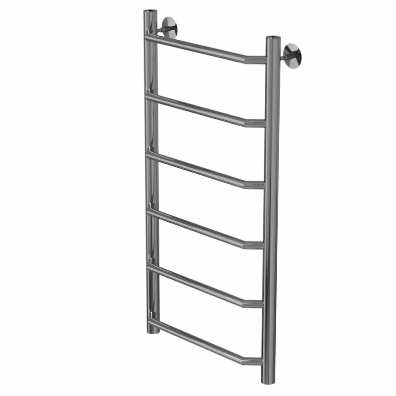 Полотенцесушитель-лесенка водяной 80х40 см (нижнее подключение 1/2' Внутр. резьба 6 перекладин)