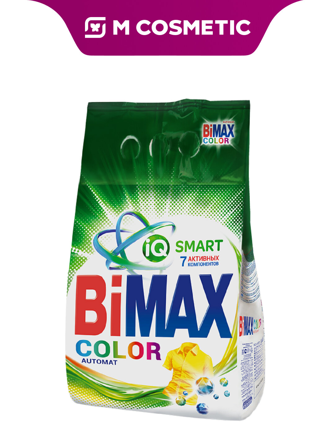 Стиральный порошок BIMAX Color, для цветных тканей, без фосфатов, 3кг
