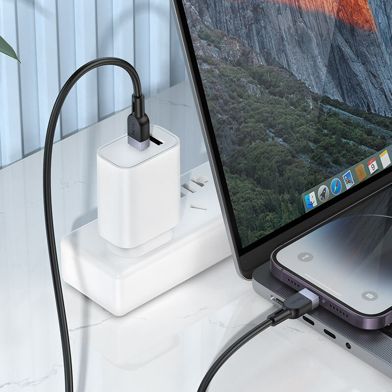 Кабель для быстрой зарядки hoco X109 , Type C to iPhone/27W, 1м — фото 1