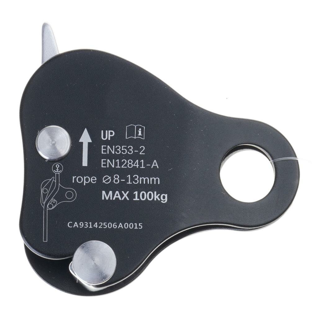 Альпинистский страховочный зажим Черный