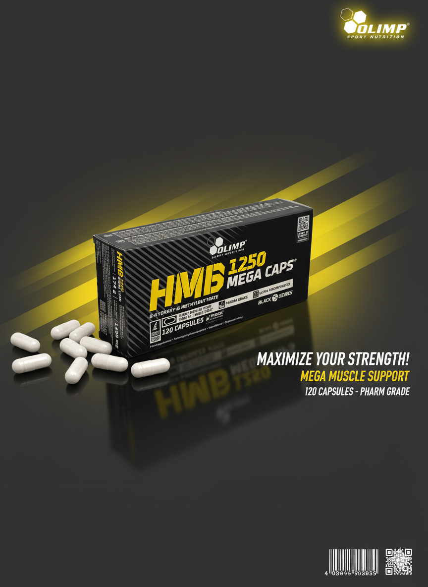 Olimp HMB 1250mg 120 cas mega caps ХМБ для синтеза белка для спортсмена