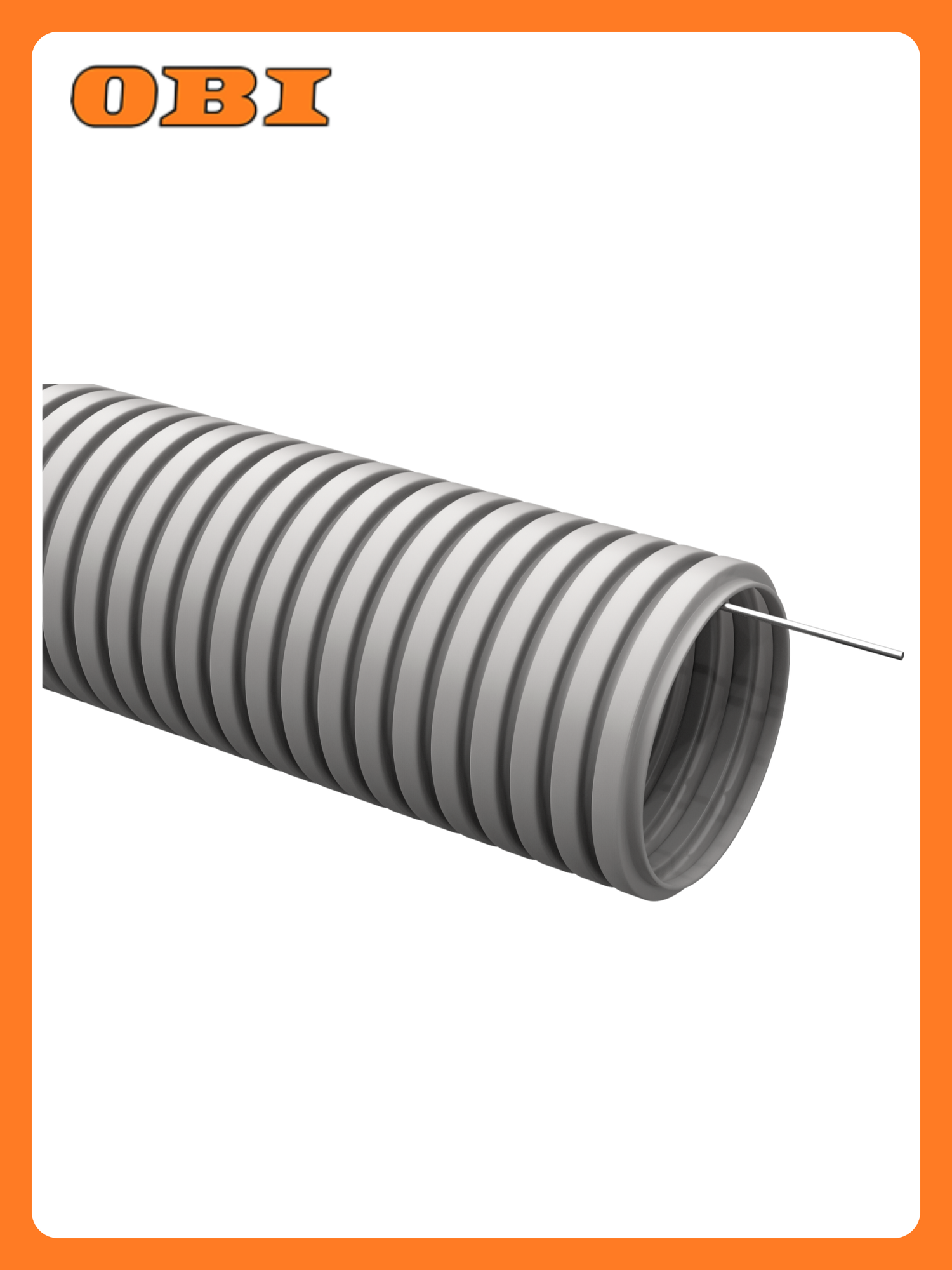 Труба гофрированная ПВХ IEK ELASTA диаметр 20 мм длина 100 м с протяжкой (зондом) серый IP40 срок службы 25 лет