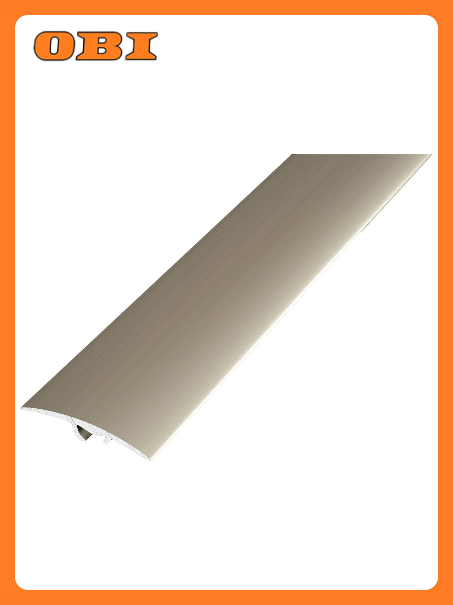 Порог разноуровневый лука ПР 06 1800.042Л шампань анод алюминий 1800х41 мм