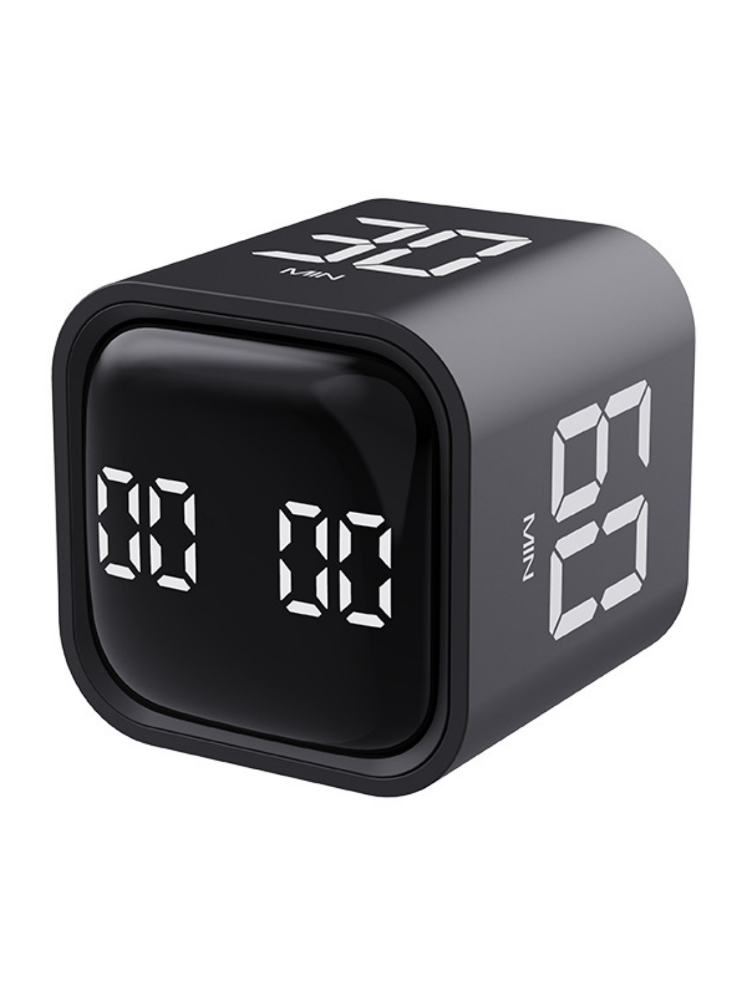 Гравитационный таймер F4 — умный переворотный таймер, LED-дисплей, зарядка Type-C. Цвет: чёрный