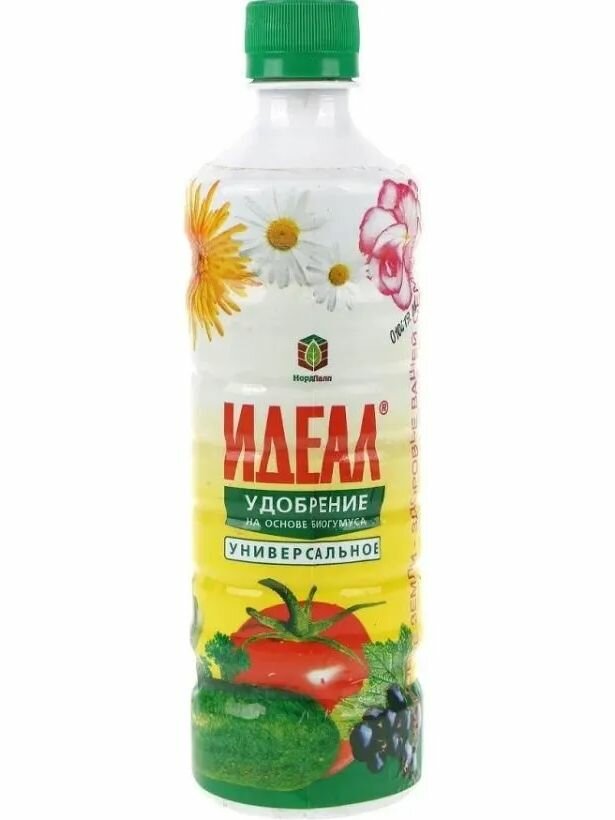 Идеал IDEAL 0 5 л жидкое универсальное удобрение на основе биогумуса для овощей и цветов  для клубники  гумат калия для всех растений