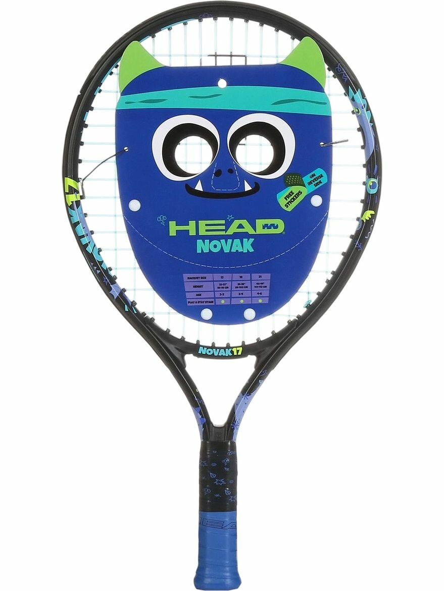 Ракетка Head Novak 17 черный Композитный материал 235044SC05