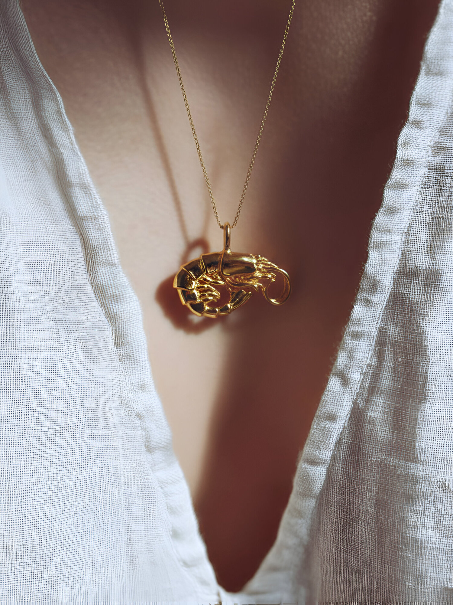 Подвеска, серебро, 925 проба, золочение