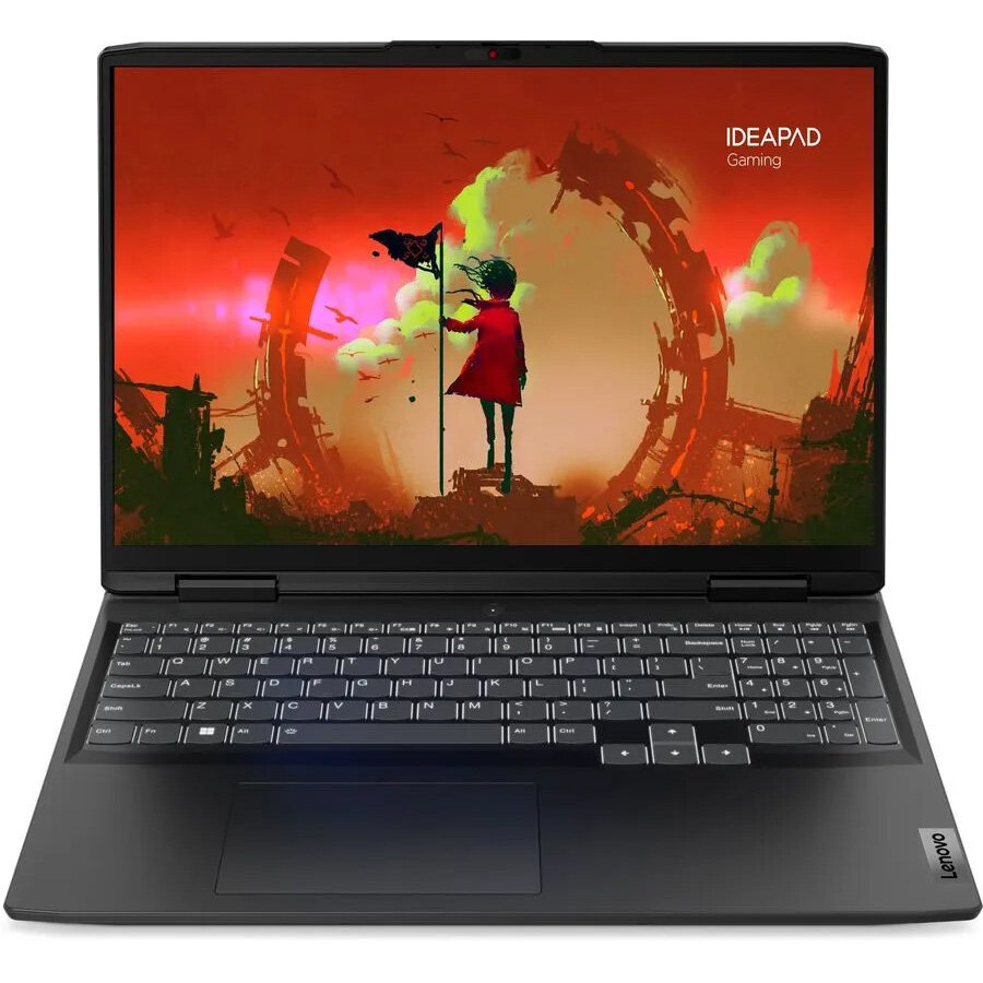 Ноутбук Lenovo IdeaPad Gaming 3 16ARH7, 16" (1920x1200) IPS 165Гц/AMD Ryzen 5 6600H/8ГБ DDR5/512ГБ SSD/GeForce RTX 3050 4ГБ/Без ОС, серый (82SC009XRK)