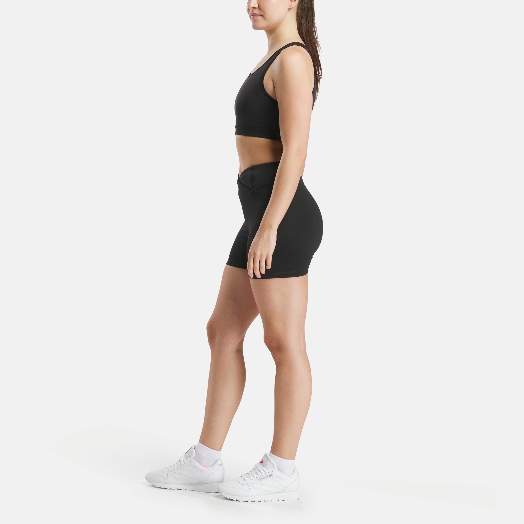 Шорты спортивные Reebok HAMPTON CORE HIGH RISE SH, размер XL INT, черный — фото 1