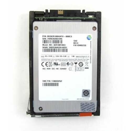 Жесткий диск EMC 200GB 6Gb 2.5” SSD SAS 118033251