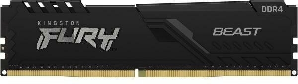 Оперативная память для компьютера 16Gb (1x16Gb) PC4-28800 3600MHz DDR4 DIMM CL18 Kingston FURY Beast Black (KF436C18BB/16)