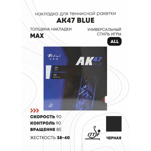 Накладка Palio AK47 Blue (цвет черный, толщина max, жесткость 38-40)