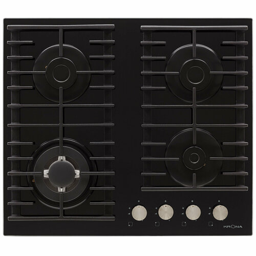 Газовая варочная поверхность KRONA HAGEL 60 BL W независимая 2057000₽